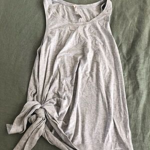 Lululemon Side Knot Tank Gray